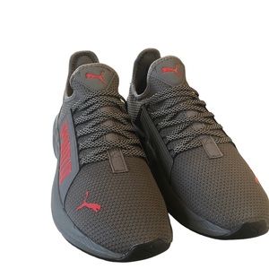 NWOB PUMA GRAY MESH SOFT-RIDE ATHLETIC SNEAKERS